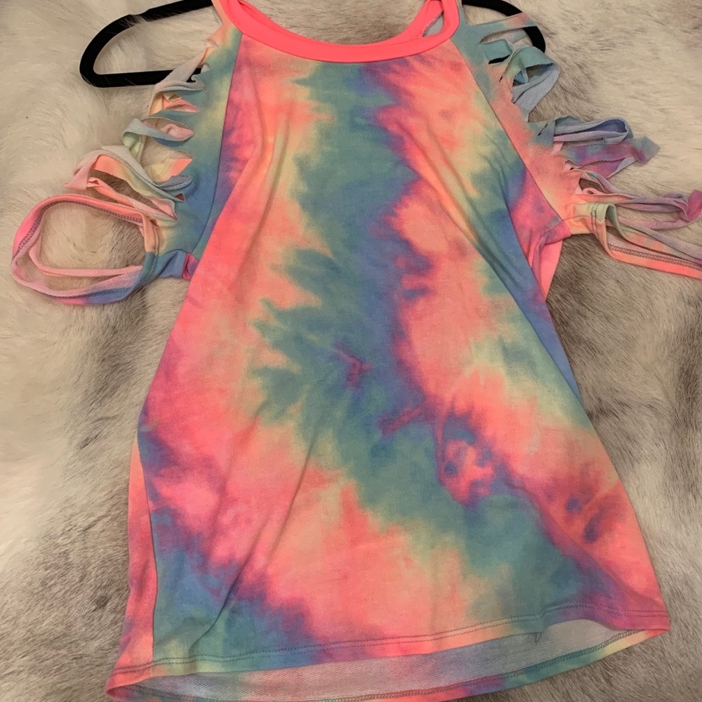 NWT Lime lush boutique tie dye shirt